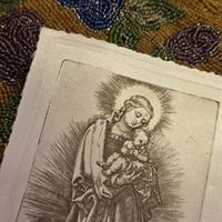 madonna-barn-sort-hvidt-Albrecht-durer-gammel-tysk-print-tryk-